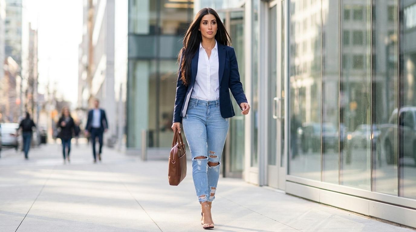 The Brooklyn High-Rise Distressed Skinny Jeans | Maison De Glow