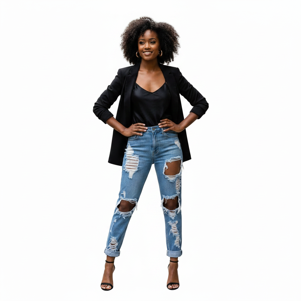 The Soho Ultra-Distressed Boyfriend Jeans | Maison De Glow