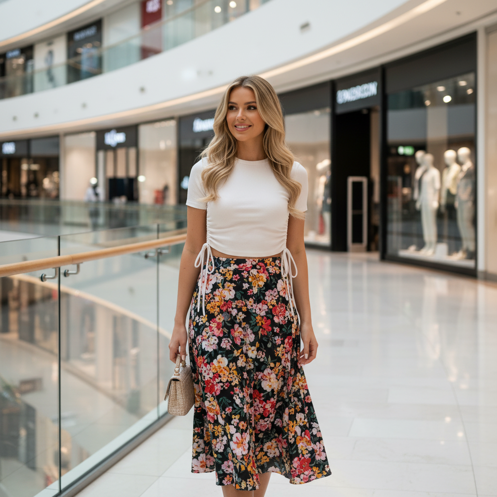 The Lexi Side-Tie Ribbed Crop Top | Maison De Glow
