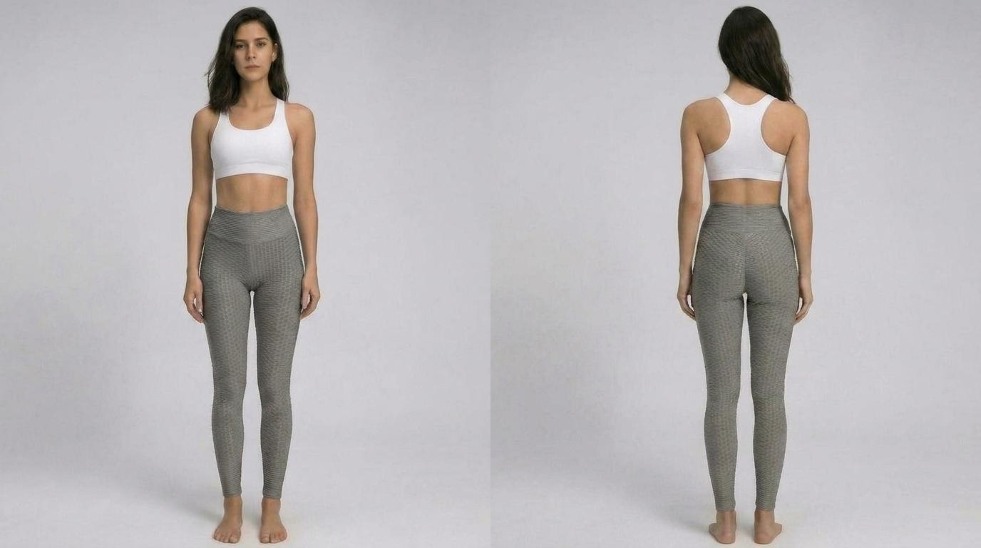 Sculpt & Lift High-Waist Textured Leggings - Neon Lime | Anti-Cellulite Booty Lift