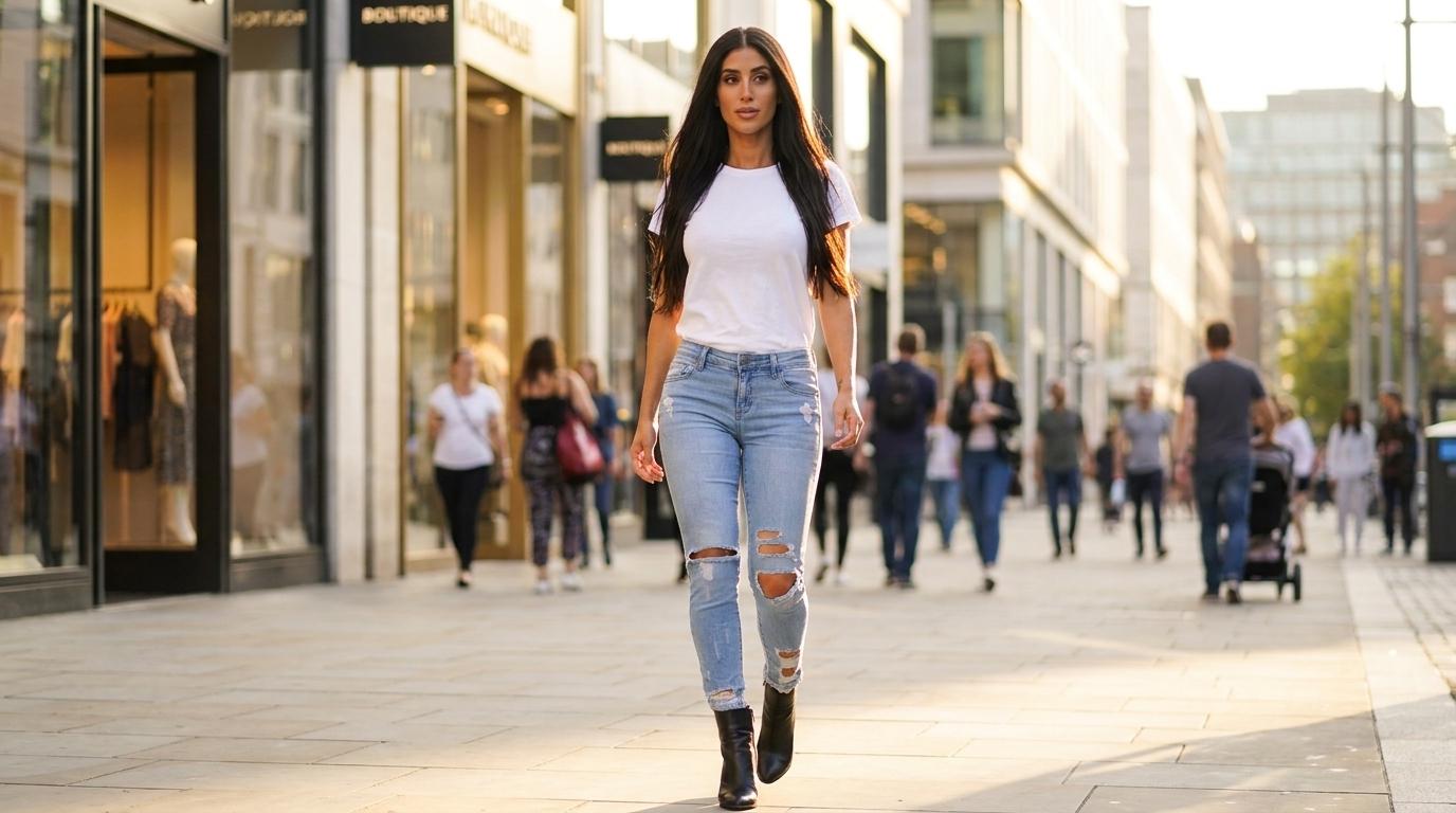 The Brooklyn High-Rise Distressed Skinny Jeans | Maison De Glow