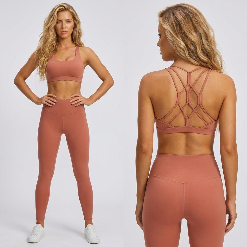 Terra Lattice Back Sports Bra – Medium Impact Sculpting Bralette