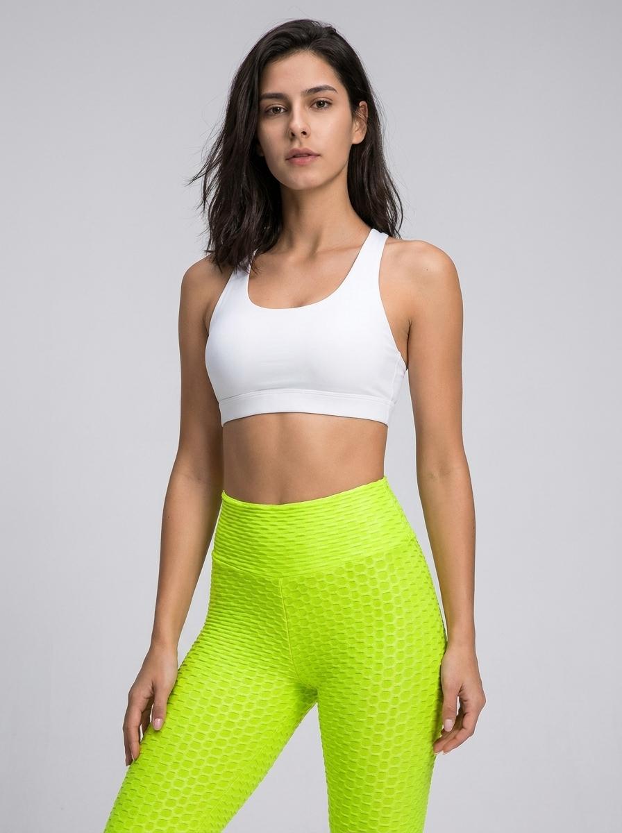 Sculpt & Lift High-Waist Textured Leggings - Neon Lime | Anti-Cellulite Booty Lift