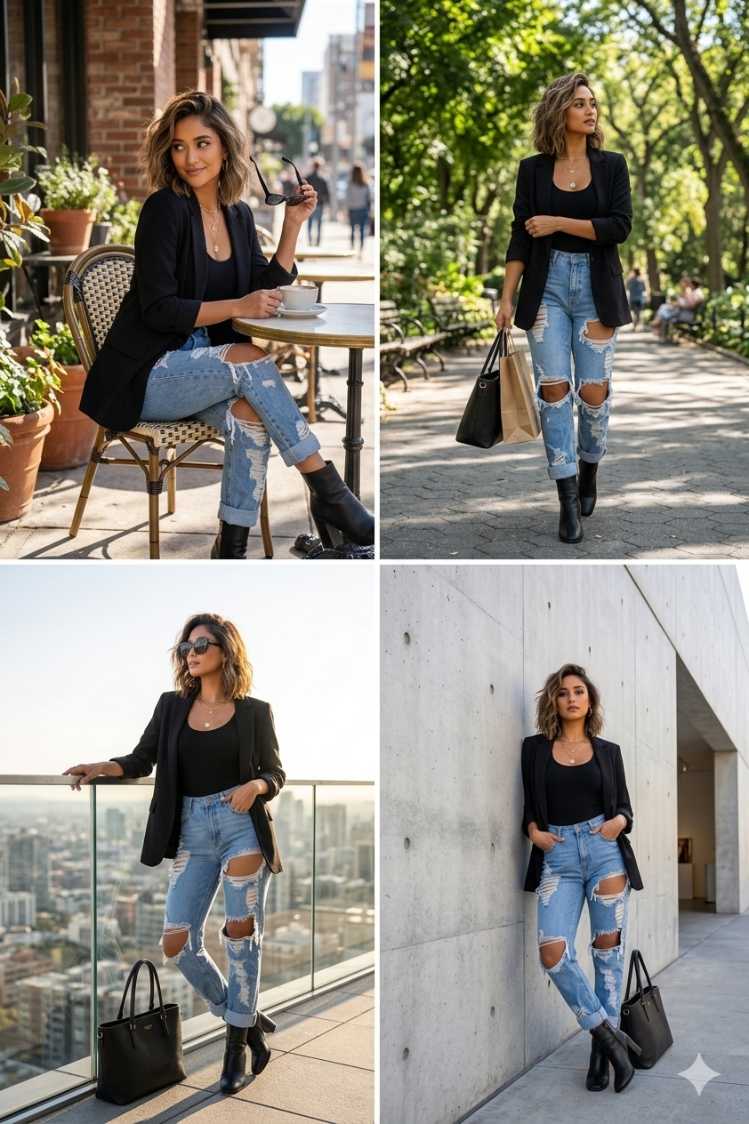 The Soho Ultra-Distressed Boyfriend Jeans | Maison De Glow