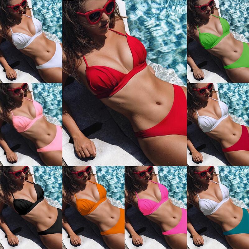 Crimson Tide Triangle Bikini – Classic High-Leg Two-Piece