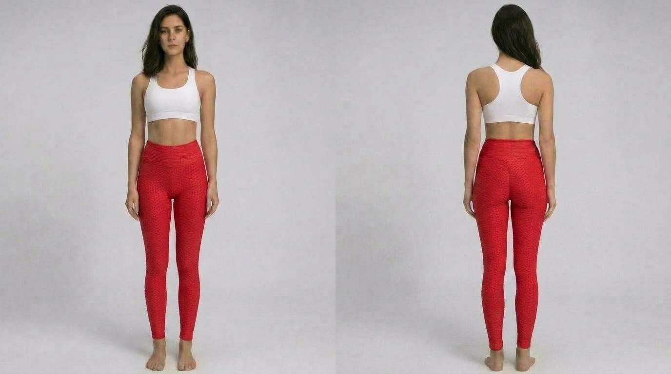 Sculpt & Lift High-Waist Textured Leggings - Neon Lime | Anti-Cellulite Booty Lift