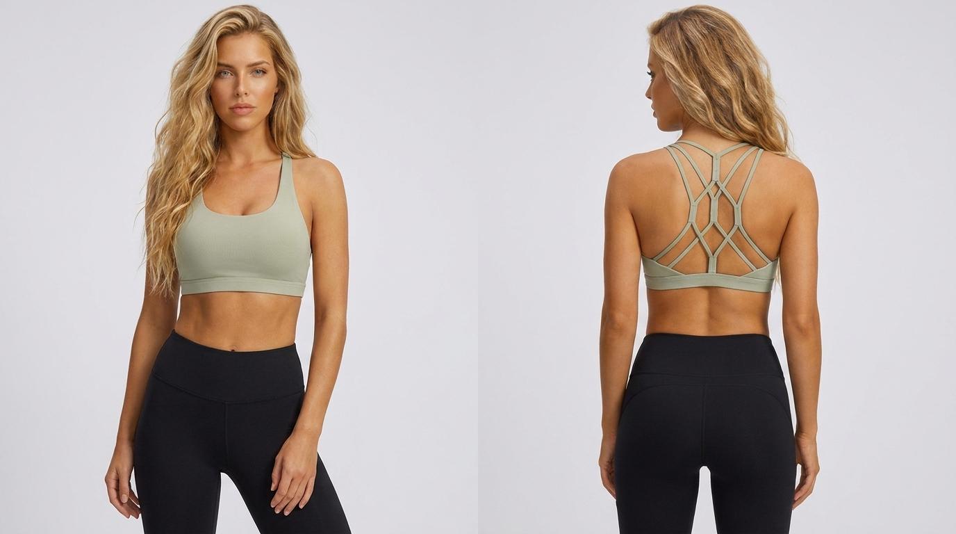 Terra Lattice Back Sports Bra – Medium Impact Sculpting Bralette